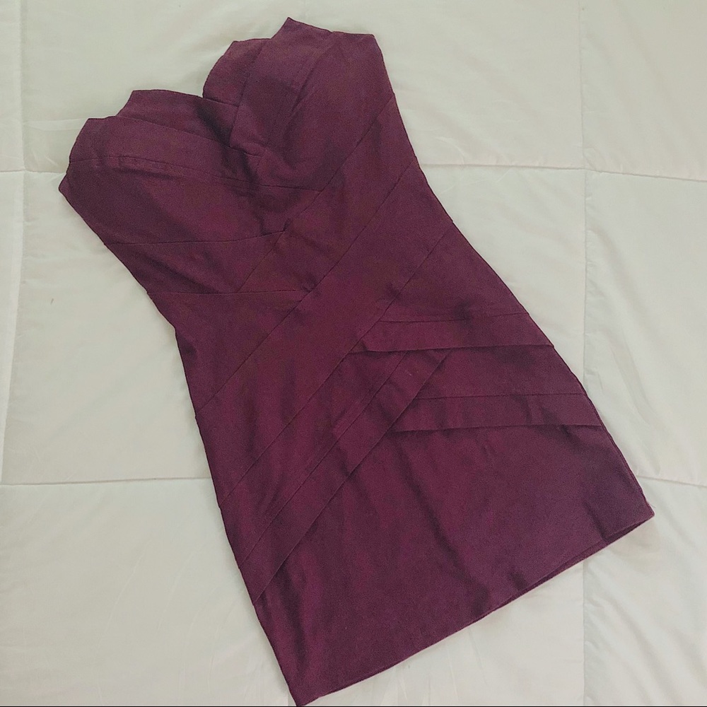 Strapless Body Con Party Dress